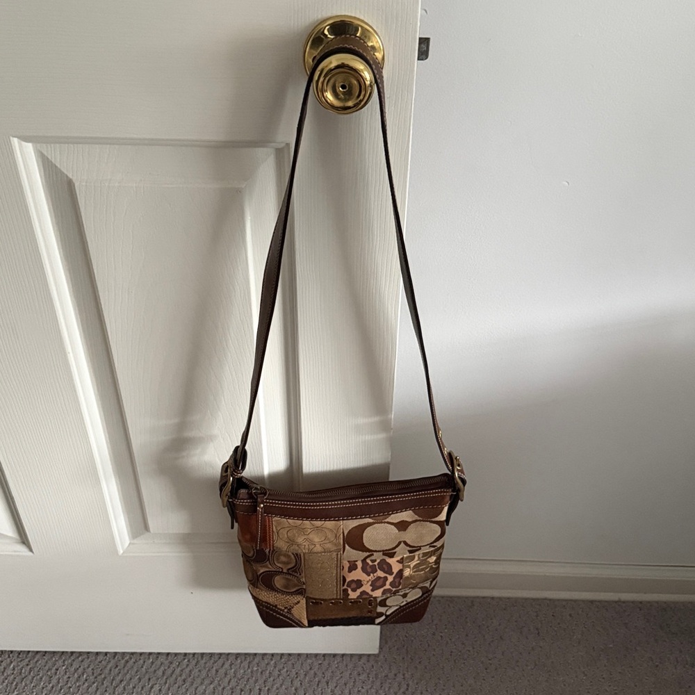 Coach Patchwork Brown Shoulder Bag - image 2